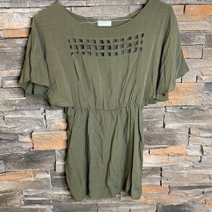 8 Solemio Green Lightweight Mini Dress/Tunic